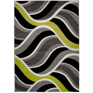 Kusový koberec Moderné vlny zelený, Velikosti 80x150cm