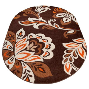 Kusový koberec Flowery hnedý ovál, Velikosti 190x270cm