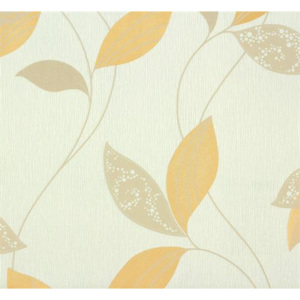 Vliesové tapety, listy oranžové, Suprofil Style 55321, Marburg, rozmer 10,05 m x 0,53 m