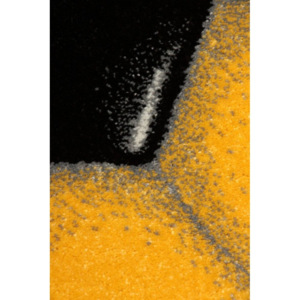Kusový koberec Gól žltý kruh, Velikosti 67x67cm