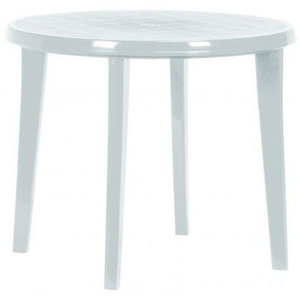 Záhradný plastový stôl LISA 90 cm biela