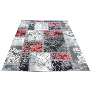 Kusový koberec PP Marion sivočervený, Velikosti 150x210cm