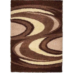 Kusový koberec Shaggy Giulia hnedý, Velikosti 80x150cm