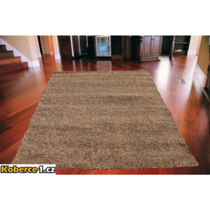 Kusový koberec Tmavo béžový, Velikosti 133x190cm