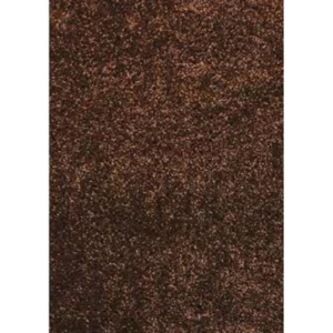 Kusový koberec Shaggy vlas 30mm Fiono tm. hnedý, Velikosti 60x100cm
