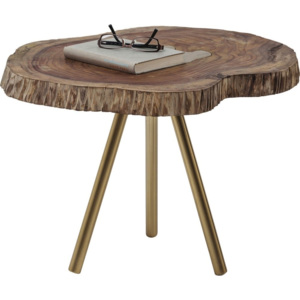 Odkladací stolík s doskou z mangového dreva Kare Design Macchia