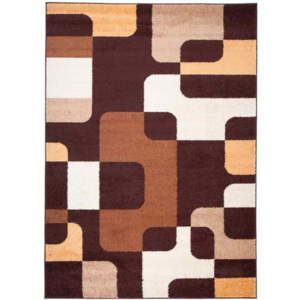 Kusový koberec eko Obdlžníčky 2 hnedý, Velikosti 200x290cm