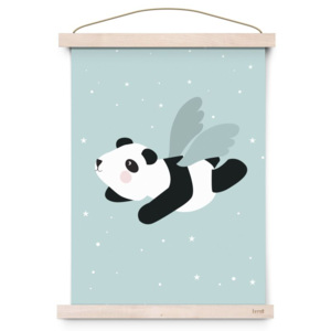 Plagát do detskej izby Flying Panda A3