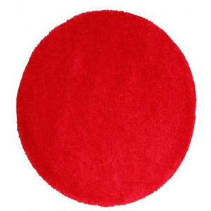Kusový koberec Shaggy vlas 30mm Fion červený, Velikosti 67x67cm