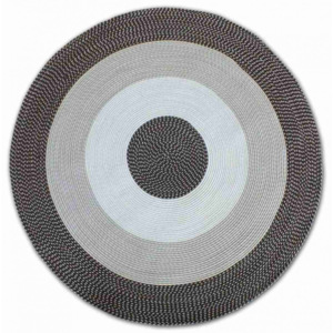 Obojstranný koberec Omega hnedý kruh, Velikosti 100x100cm