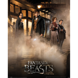 Plagát, Obraz - Fantastické zvery a ich výskyt - Fantastic Beasts, (40 x 50 cm)