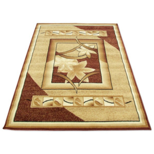 Kusový koberec PP Listy béžový, Velikosti 50x90cm
