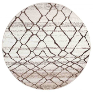 Kusový koberec Bonna krémový kruh, Velikosti 130x130cm