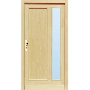 Vedľajšie vchodové dvere Lahti, 90 L, drevené