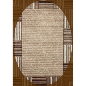 Kusový koberec Roxy hnedý ovál, Velikosti 133x190cm