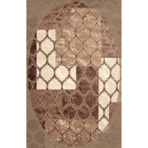 Kusový koberec Roxana hnedý ovál, Velikosti 133x190cm