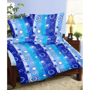 Zdravsi-spanok Posteľná obliečka Modré kruho 140x200/70x90cm