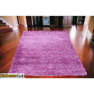 Kusový koberec Shaggy vlas 50mm orgovánový, Velikosti 160x220cm