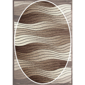 Kusový koberec Garo hnedý ovál, Velikosti 133x190cm