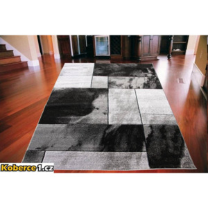 Kusový koberec Fantázia štvorce šedý, Velikosti 80x150cm
