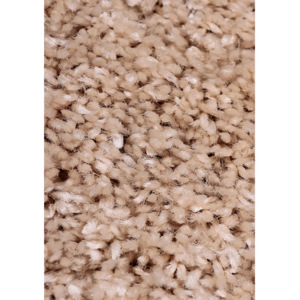 Kusový koberec Shaggy vlas 30mm Fiono cappuccino, Velikosti 70x140cm