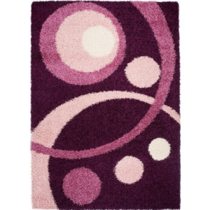 Kusový koberec Shaggy Loca Felice fialový, Velikosti 200x290cm