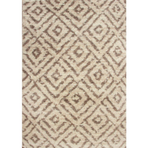 Kusový koberec Shaggy vlas 30 mm Ferin béžový, Velikosti 60x100cm