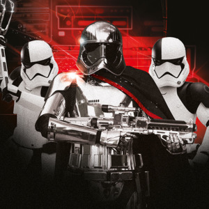 Obraz na plátne Star Wars: Poslední Jediovia - Trooper Team, (40 x 40 cm)