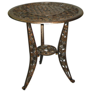 Stôl-hliník h680xD630mm, Al, black, patina UMAKOV