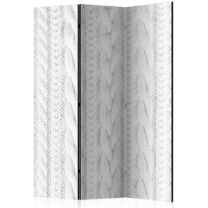 Paraván - White Knit [Room Dividers] 135x172