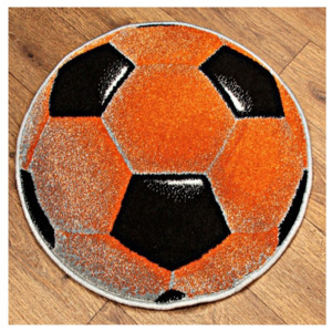 Kusový koberec Gól oranžový kruh, Velikosti 67x67cm