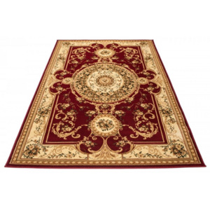 Kusový koberec klasický vzor 3 bordó, Velikosti 70x140cm