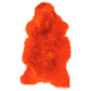 Oranžová ovčia kožušina Swedo, 110 x 60 cm