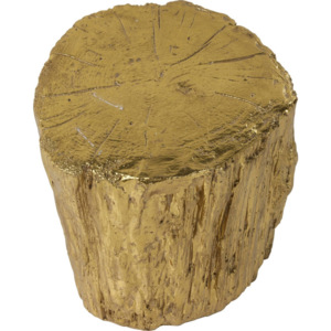 Stolička v zlatej farbe Kare Design Tronco, ⌀ 40 cm