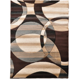 Kusový koberec Tupaca tmavo hnedý, Velikosti 60x100cm
