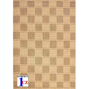 Kusový koberec Šach béžový, Velikosti 120x170cm