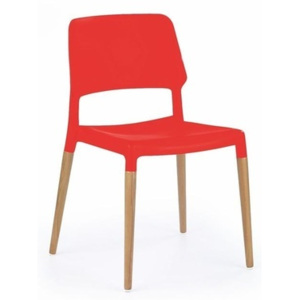 Jedálenská stolička K163 Halmar bílá