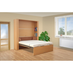 Výklopná posteľ VS1060P, 200x180cm lamino: buk, nosnost postele: standardní nosnost