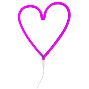 Neónové LED svetlo Heart Pink