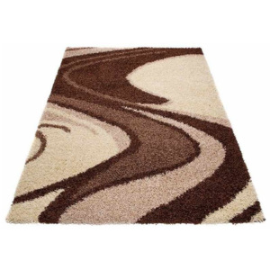 Kusový koberec Shaggy Aldo hnedý, Velikosti 60x100cm
