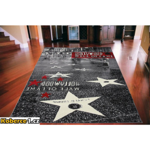 Kusový koberec PP Hollywood Walk sivý, Velikosti 160x225cm