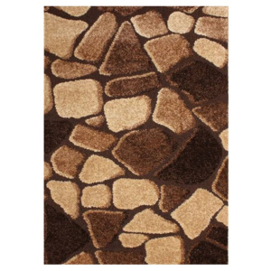Kusový koberec Kamene hnedý, Velikosti 133x190cm