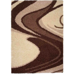 Kusový koberec Shaggy Aldo hnedý, Velikosti 70x200cm