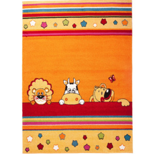 Detský kusový koberec Trio oranžový, Velikosti 80x150cm