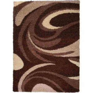 Kusový koberec Shaggy Gaia hnedý, Velikosti 70x250cm