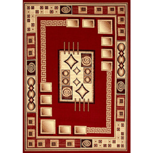 Kusový koberec PP Retine červený, Velikosti 50x70cm