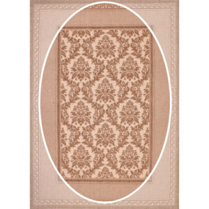Kusový koberec Romba svetlo hnedý ovál, Velikosti 80x150cm