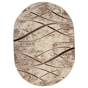 Kusový koberec Pamela krémový ovál, Velikosti 133x190cm