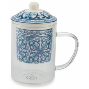 Hrnček s porcelánovým sitkom na sypaný čaj Villa d'Este Marocco