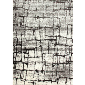 Kusový koberec Shaggy vlas 30 mm Soklana šedý 60x100, Velikosti 60x100cm